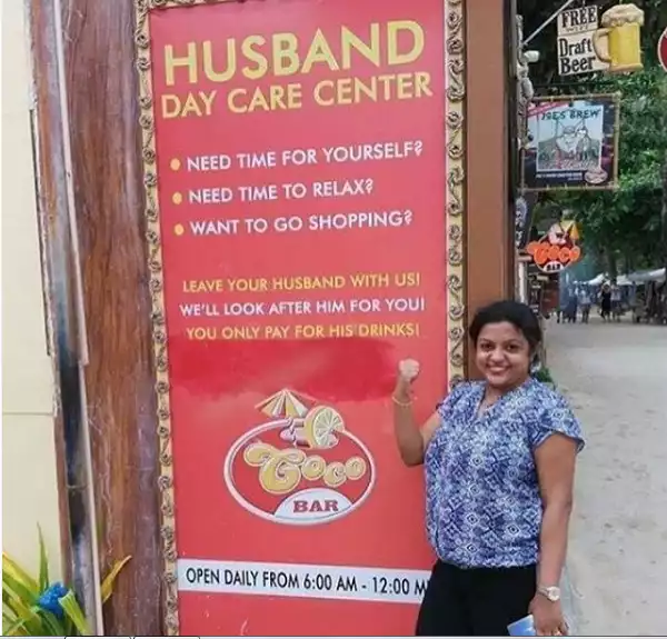 Ladies, will you leave your husband in this day care centre?